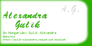 alexandra gulik business card